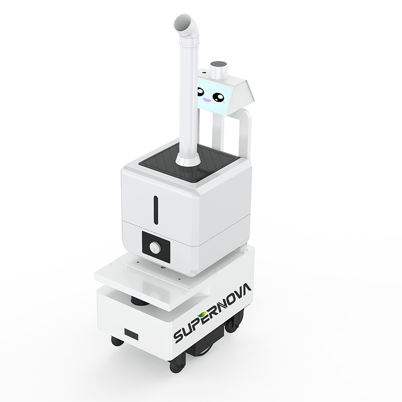 เทคโนโลยีใหม่ Atomizaing Spray Anti-epidemic Air Refresh Disinfection Artificial Intelligent Spray Sterilizer Robot